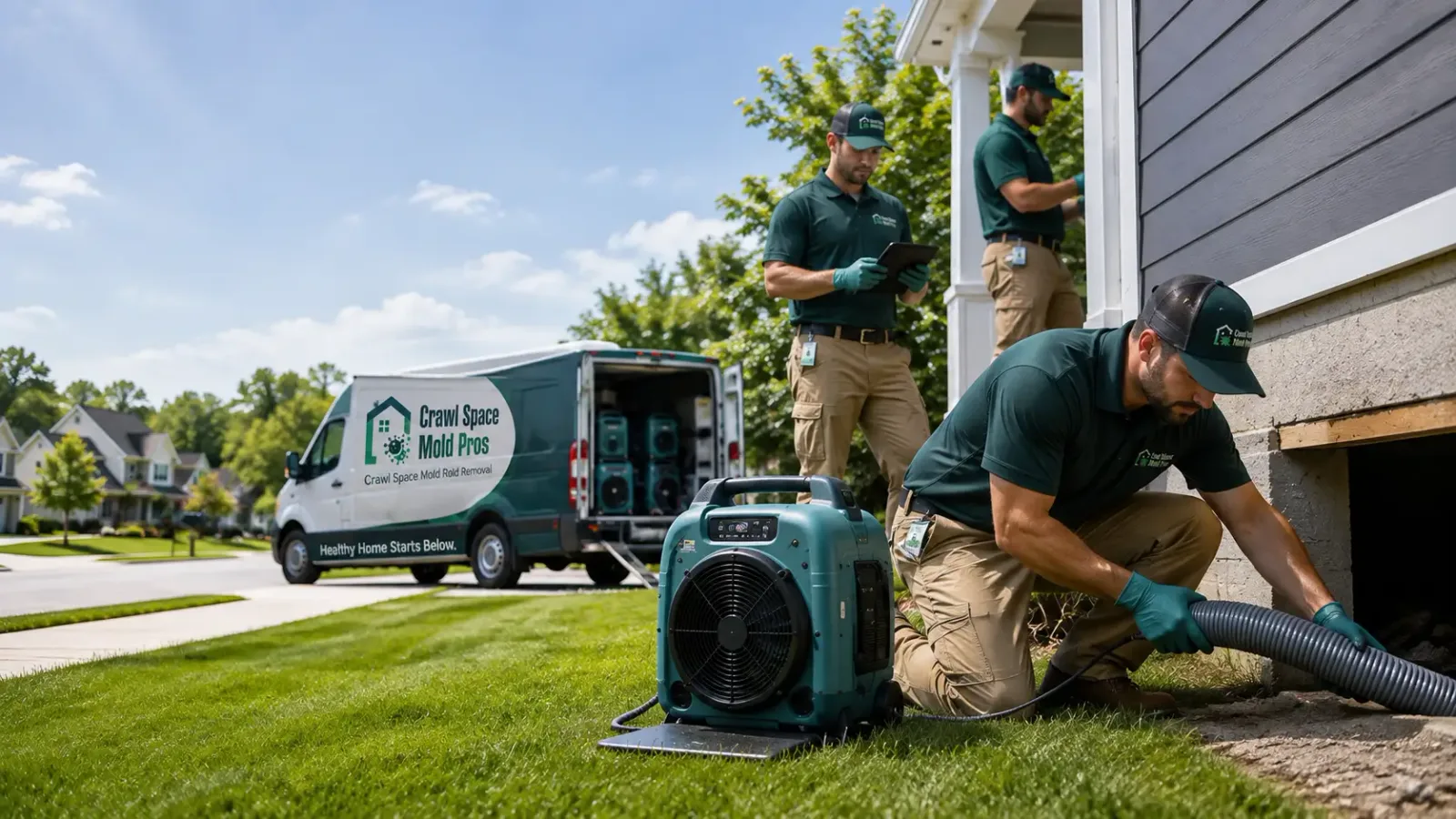 Crawl Space Mold Removal in Glenbeulah, WI